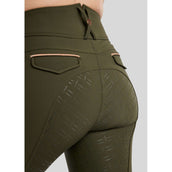 Montar Pantaloni da Equitazione MoGlenda Full Grip Olive