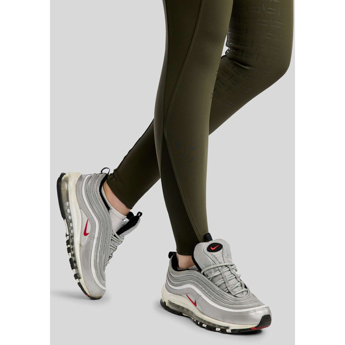 Montar Pantaloni da Equitazione MoGlenda Full Grip Olive