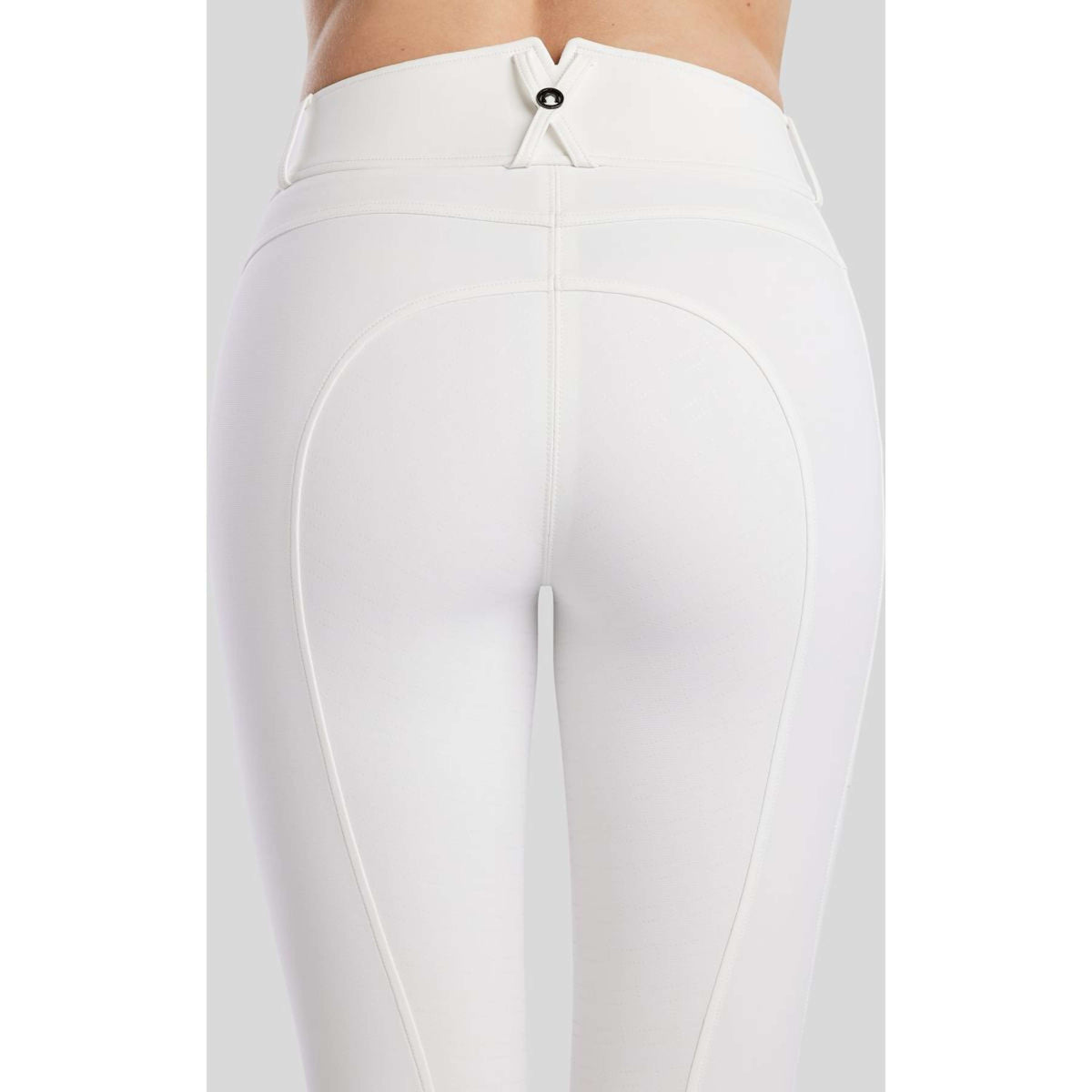 Montar Pantaloni da Equitazione MoGaia Full Grip Bianco