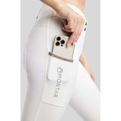 Montar Pantaloni da Equitazione MoGaia Full Grip Bianco
