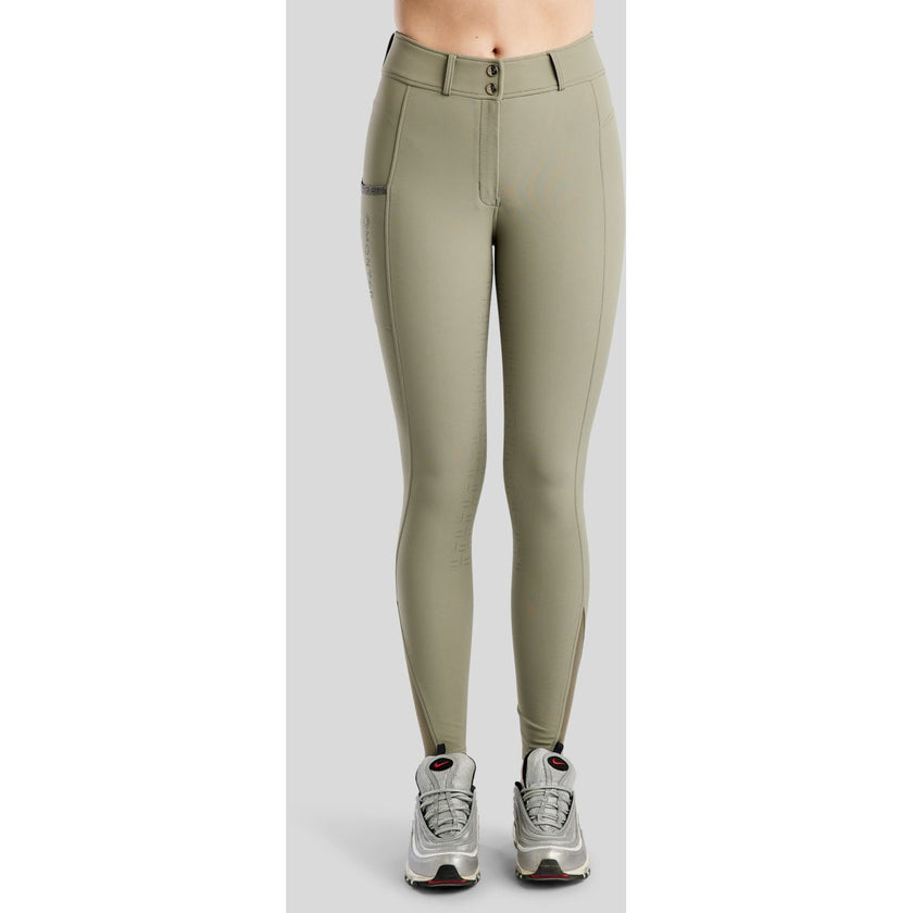 Montar Pantaloni da Equitazione MoGaia Full Grip Dusty Green