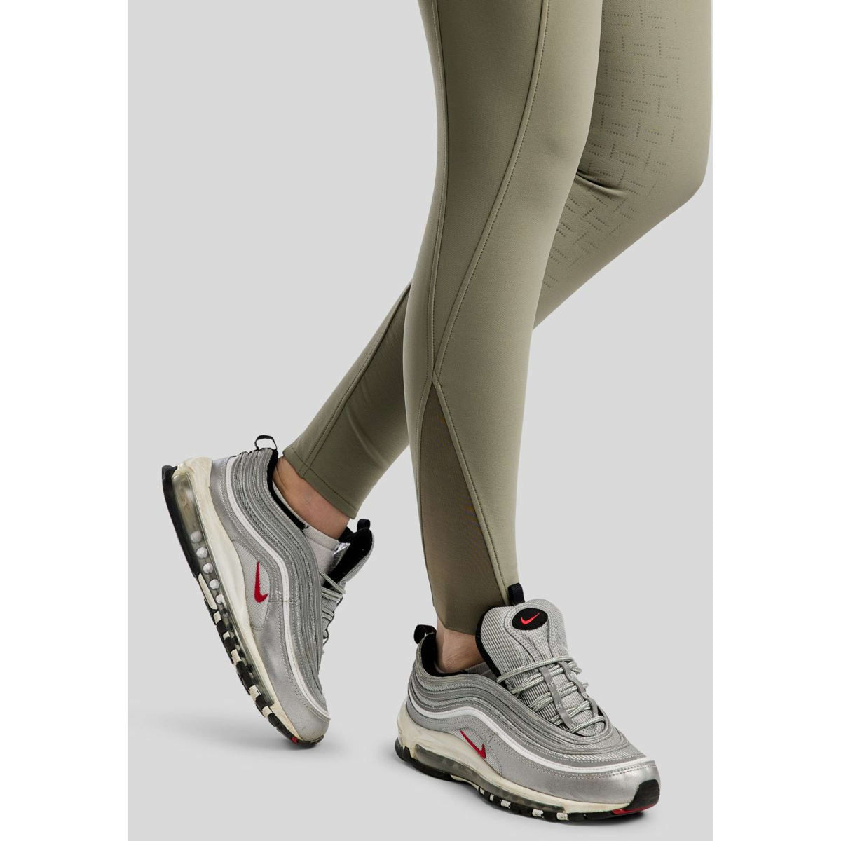 Montar Pantaloni da Equitazione MoGaia Full Grip Dusty Green