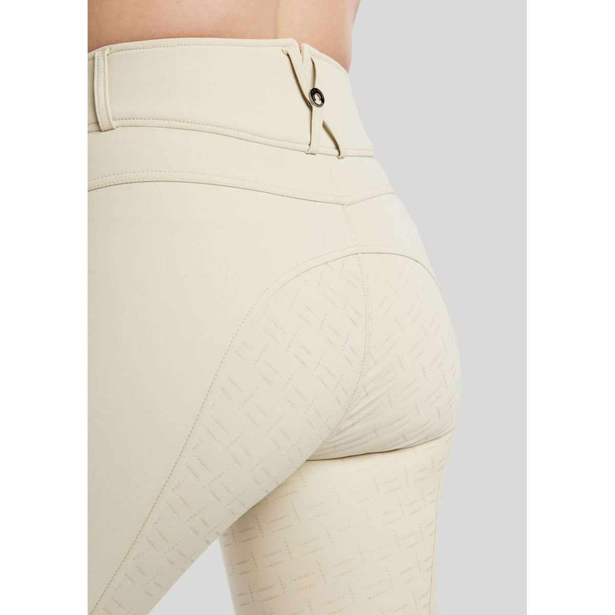 Montar Pantaloni da Equitazione MoGaia Full Grip Warm Light Grey