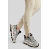 Montar Pantaloni da Equitazione MoGaia Full Grip Warm Light Grey
