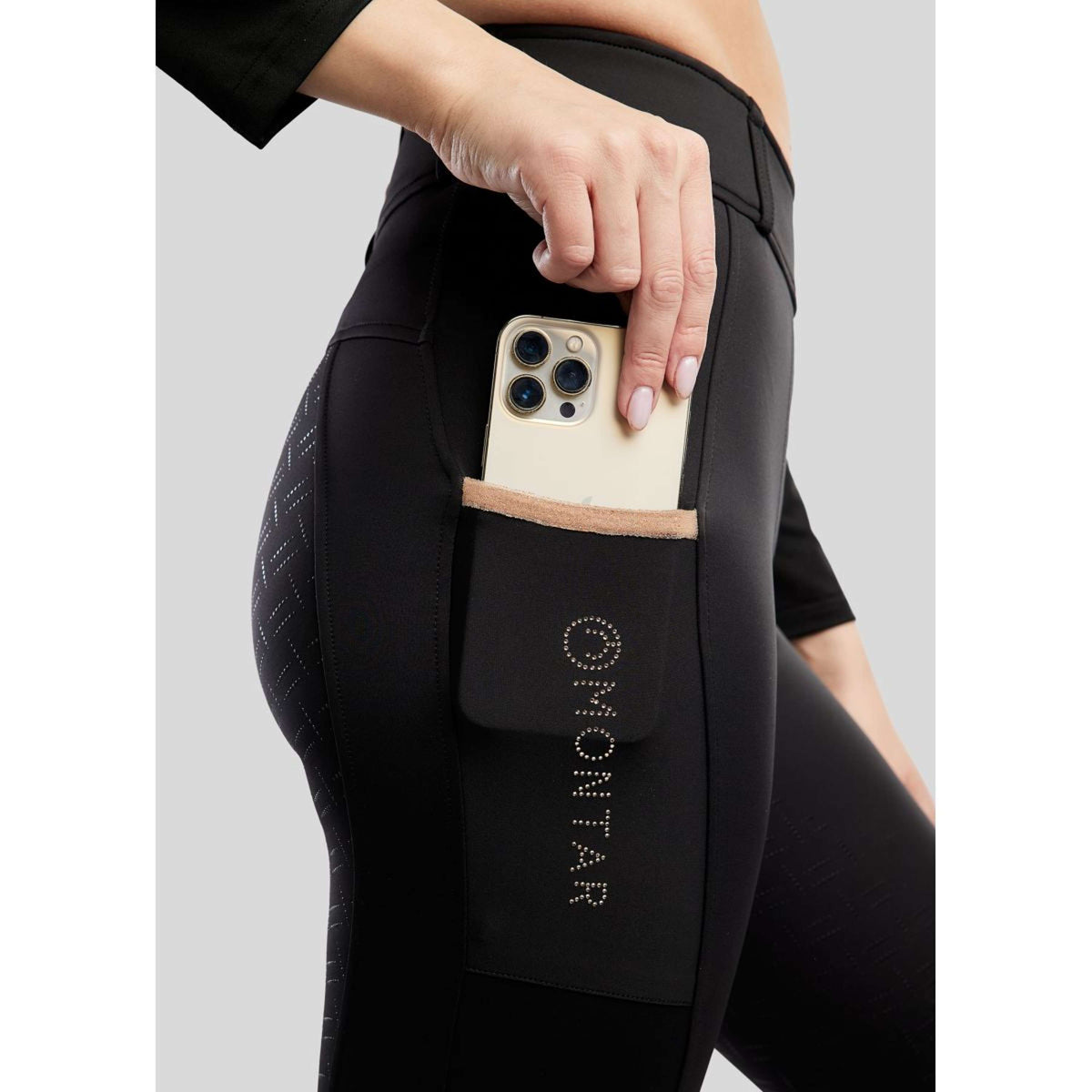 Montar Leggings da Equitazione MoGlenda Full Grip Nero