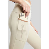 Montar Leggings da Equitazione MoGlenda Full Grip Warm Light Grey