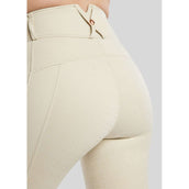 Montar Leggings da Equitazione MoGlenda Full Grip Warm Light Grey