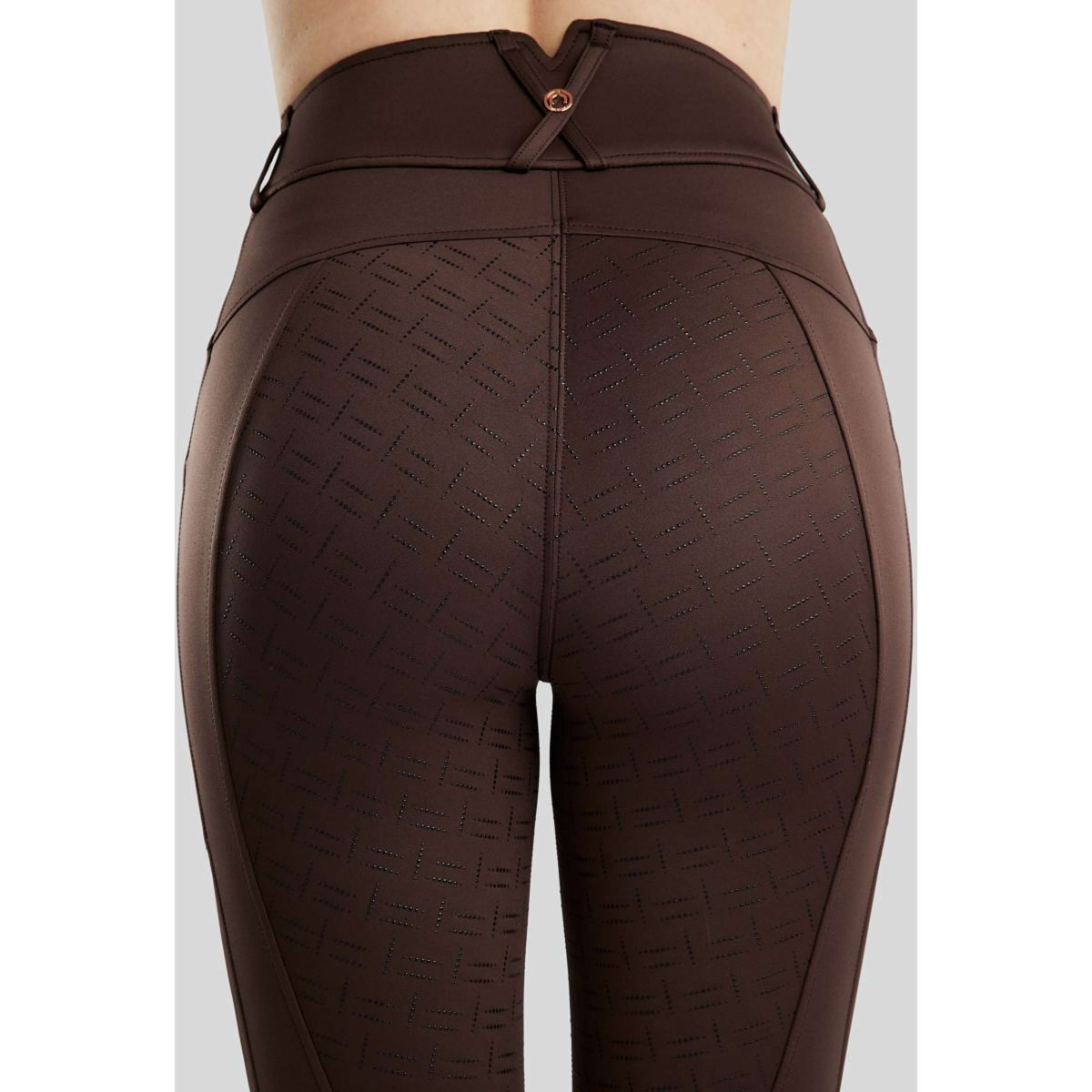 Montar Leggings da Equitazione MoGlenda Full Grip Marrone