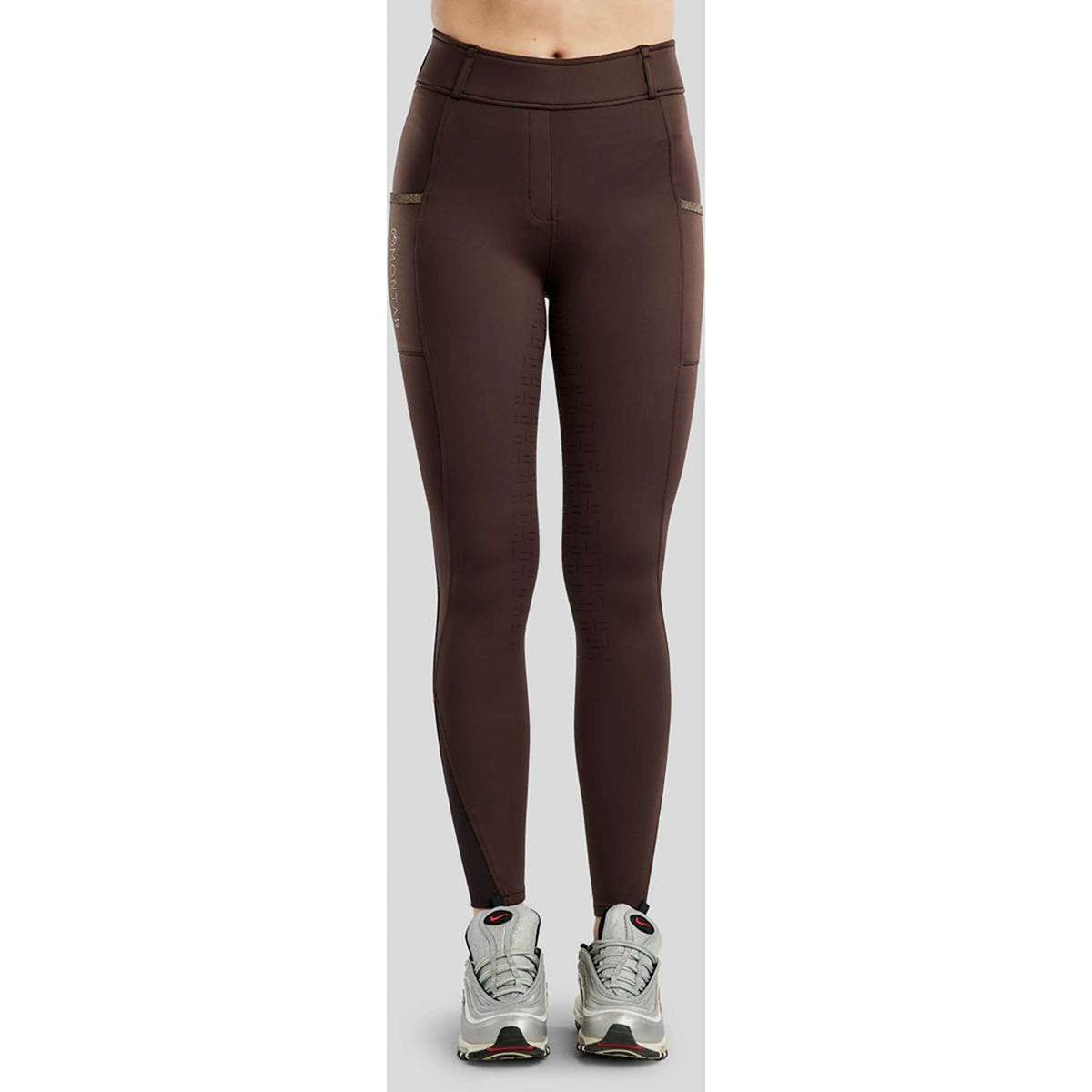 Montar Leggings da Equitazione MoGlenda Full Grip Marrone