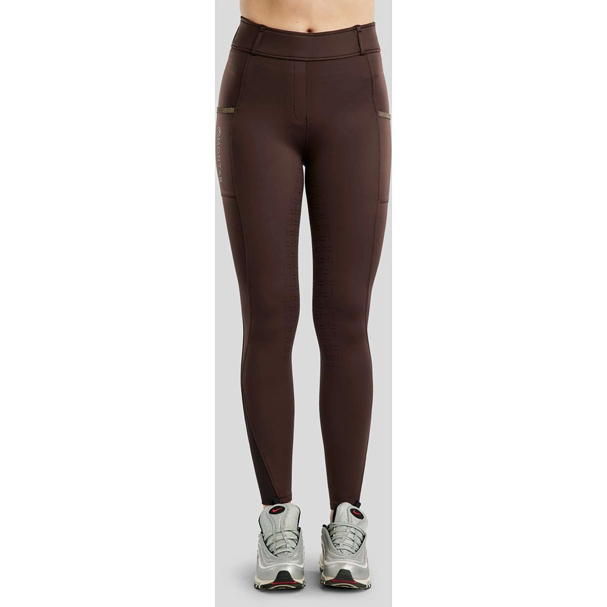 Montar Leggings da Equitazione MoGlenda Full Grip Marrone