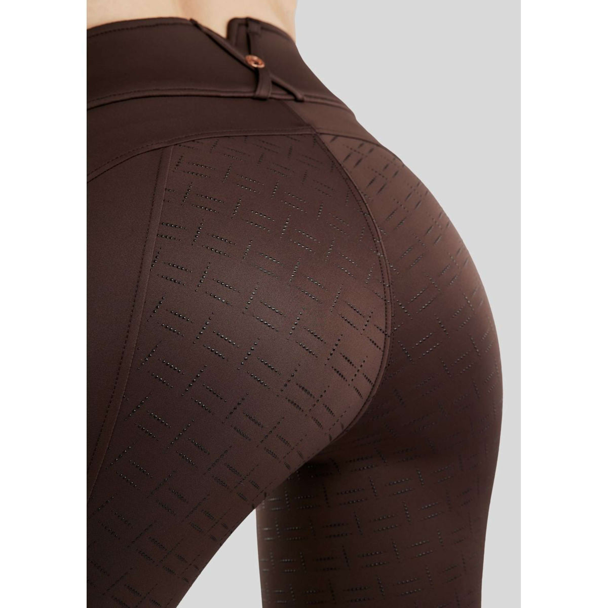 Montar Leggings da Equitazione MoGlenda Full Grip Marrone