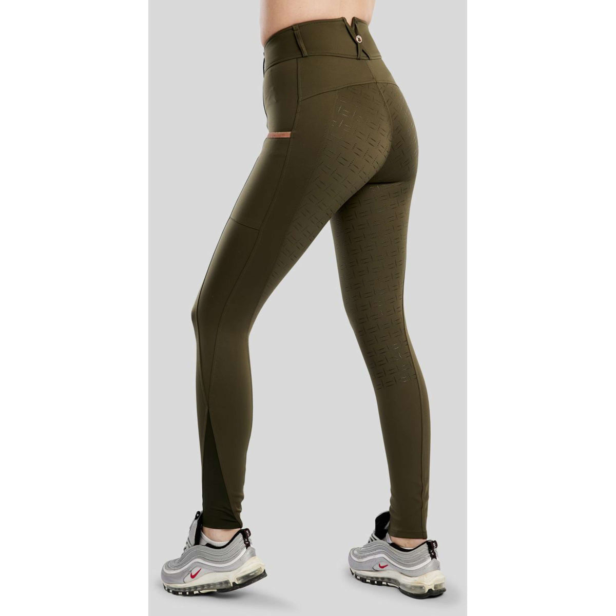 Montar Leggings da Equitazione MoGlenda Full Grip Olive