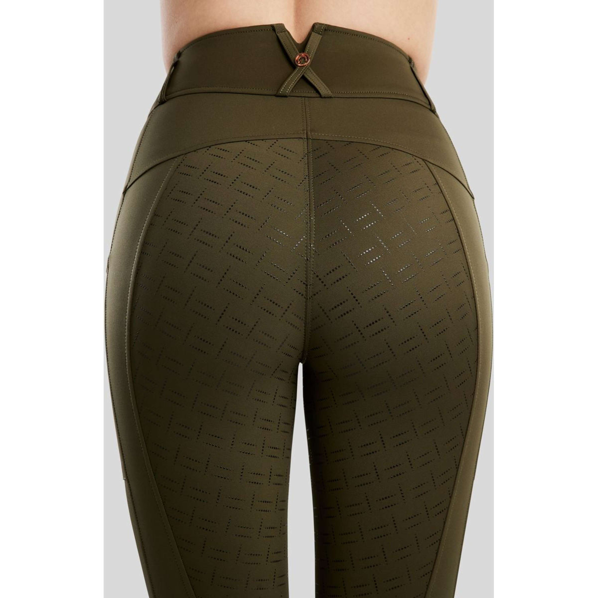 Montar Leggings da Equitazione MoGlenda Full Grip Olive