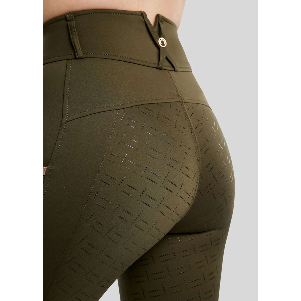 Montar Leggings da Equitazione MoGlenda Full Grip Olive