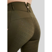 Montar Leggings da Equitazione MoGlenda Full Grip Olive