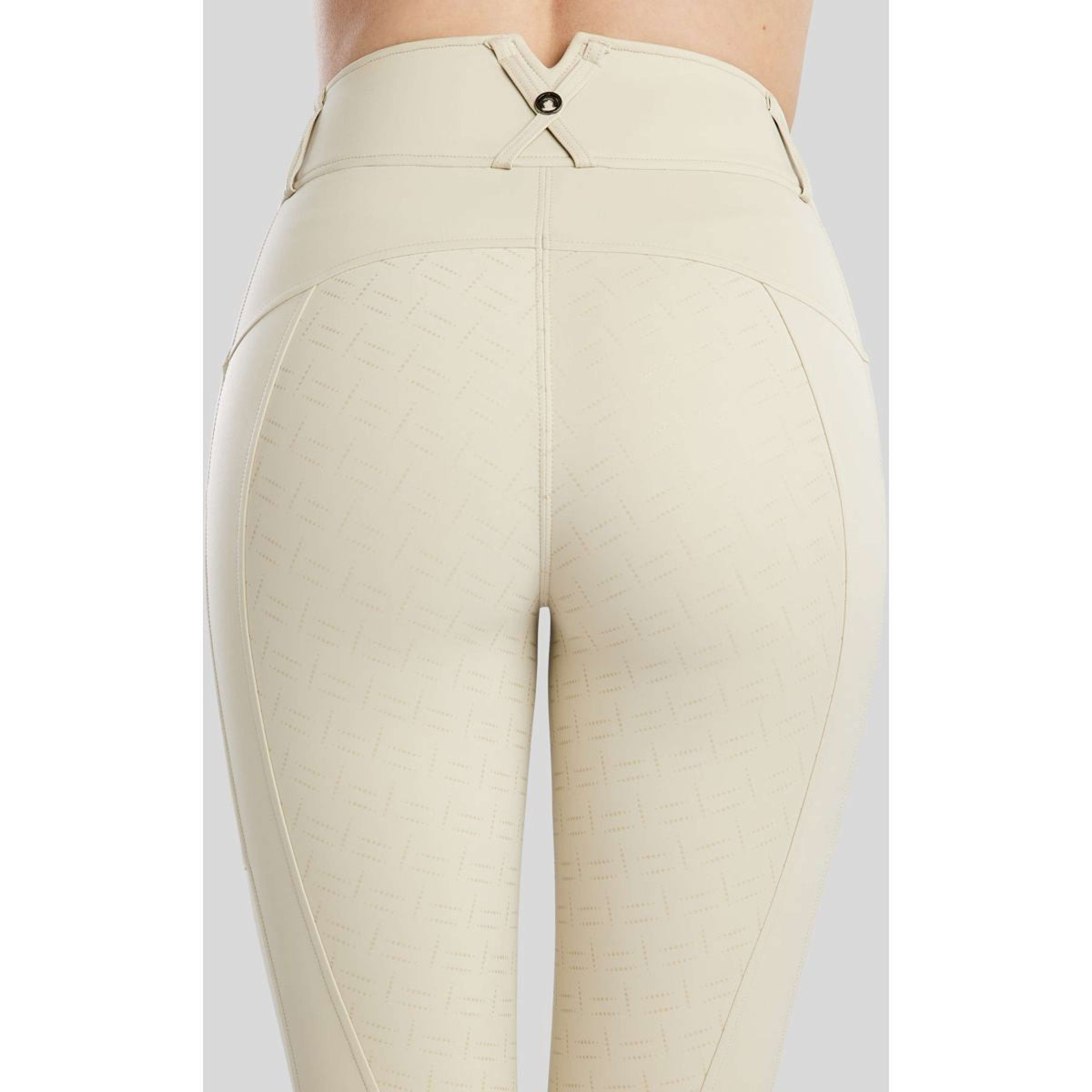 Montar Leggings da Equitazione MoGaia Full Grip Warm Light Grey