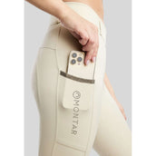 Montar Leggings da Equitazione MoGaia Full Grip Warm Light Grey