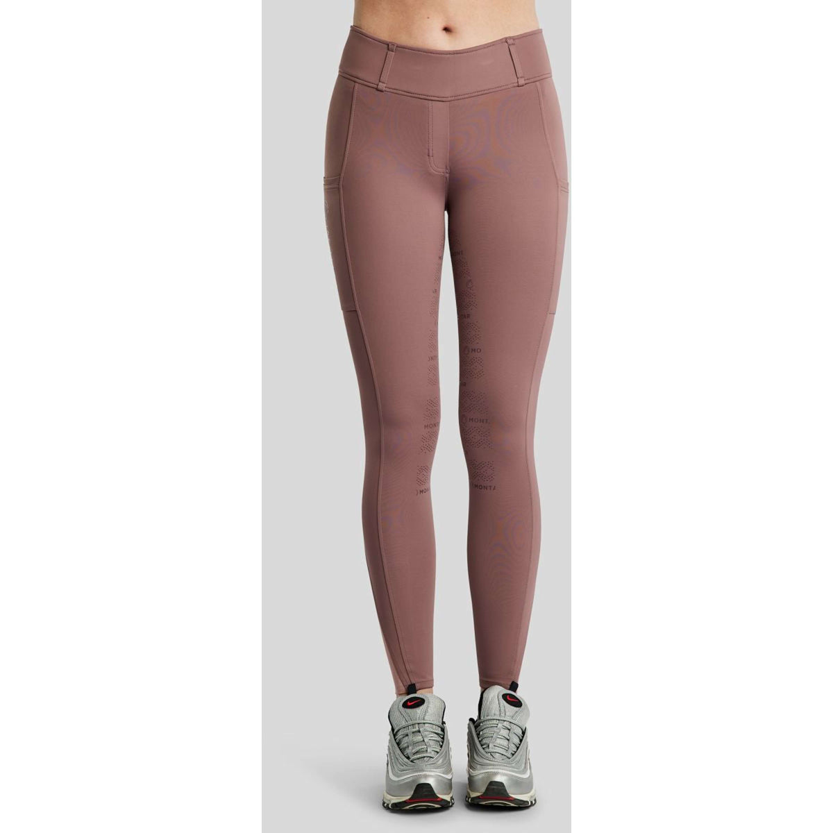 Montar Leggings da Equitazione MoErica Winter Full Grip Dusty Rose