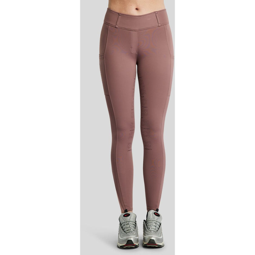 Montar Leggings da Equitazione MoErica Winter Full Grip Dusty Rose