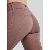 Montar Leggings da Equitazione MoErica Winter Full Grip Dusty Rose