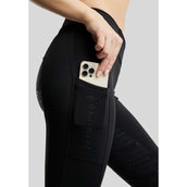 Montar Leggings da Equitazione MoErica Winter Full Grip Nero