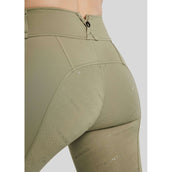 Montar Leggings da Equitazione MoErica Winter Full Grip Dusty Green
