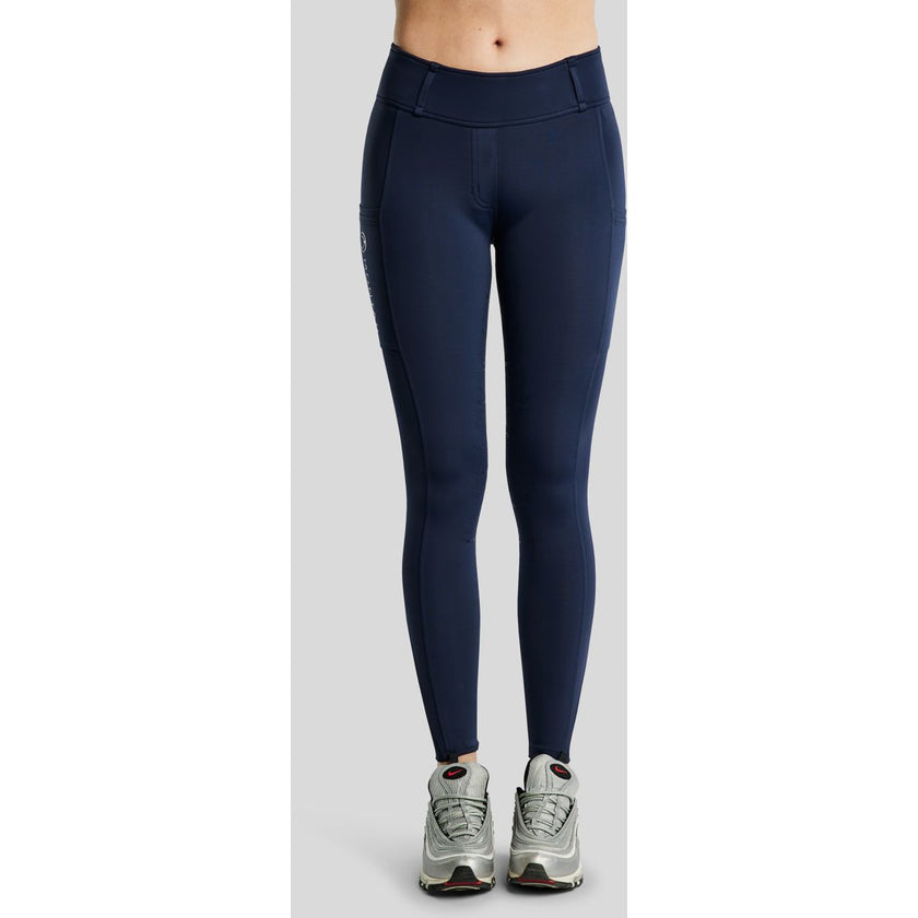 Montar Leggings da Equitazione MoErica Winter Full Grip Navy
