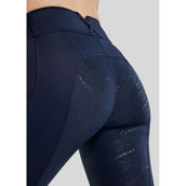 Montar Leggings da Equitazione MoErica Winter Full Grip Navy
