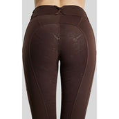 Montar Leggings da Equitazione MoErica Winter Full Grip Marrone