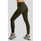 Montar Leggings da Equitazione MoErica Winter Full Grip Olive