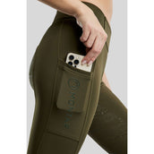 Montar Leggings da Equitazione MoErica Winter Full Grip Olive