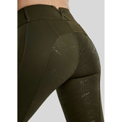 Montar Leggings da Equitazione MoErica Winter Full Grip Olive