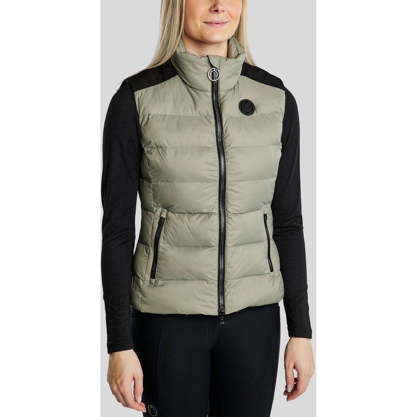 Montar Gilet MoAthena Refined Corto Dusty Green