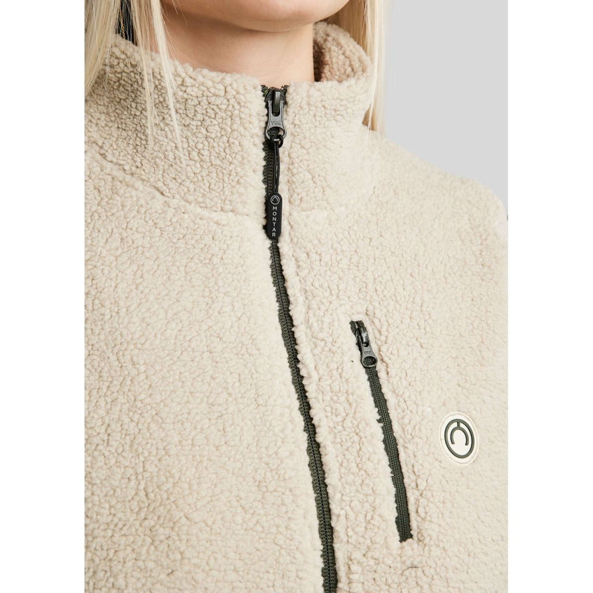 Montar Gilet MoEbba Teddy Olive