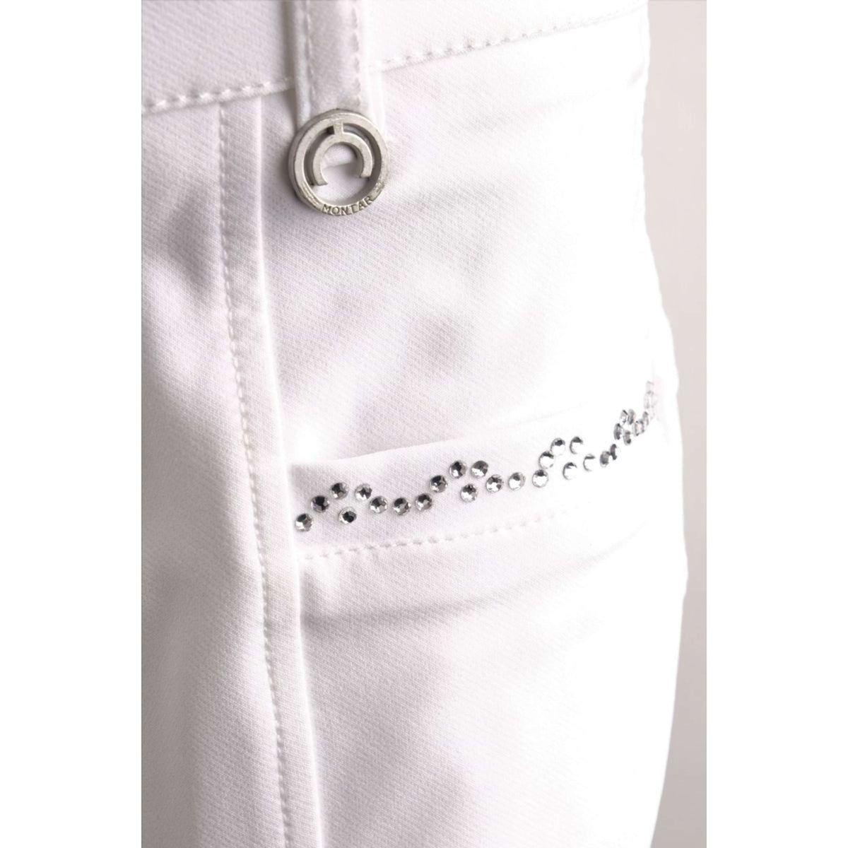 Montar Calzoni Crystal Full Grip Bianco