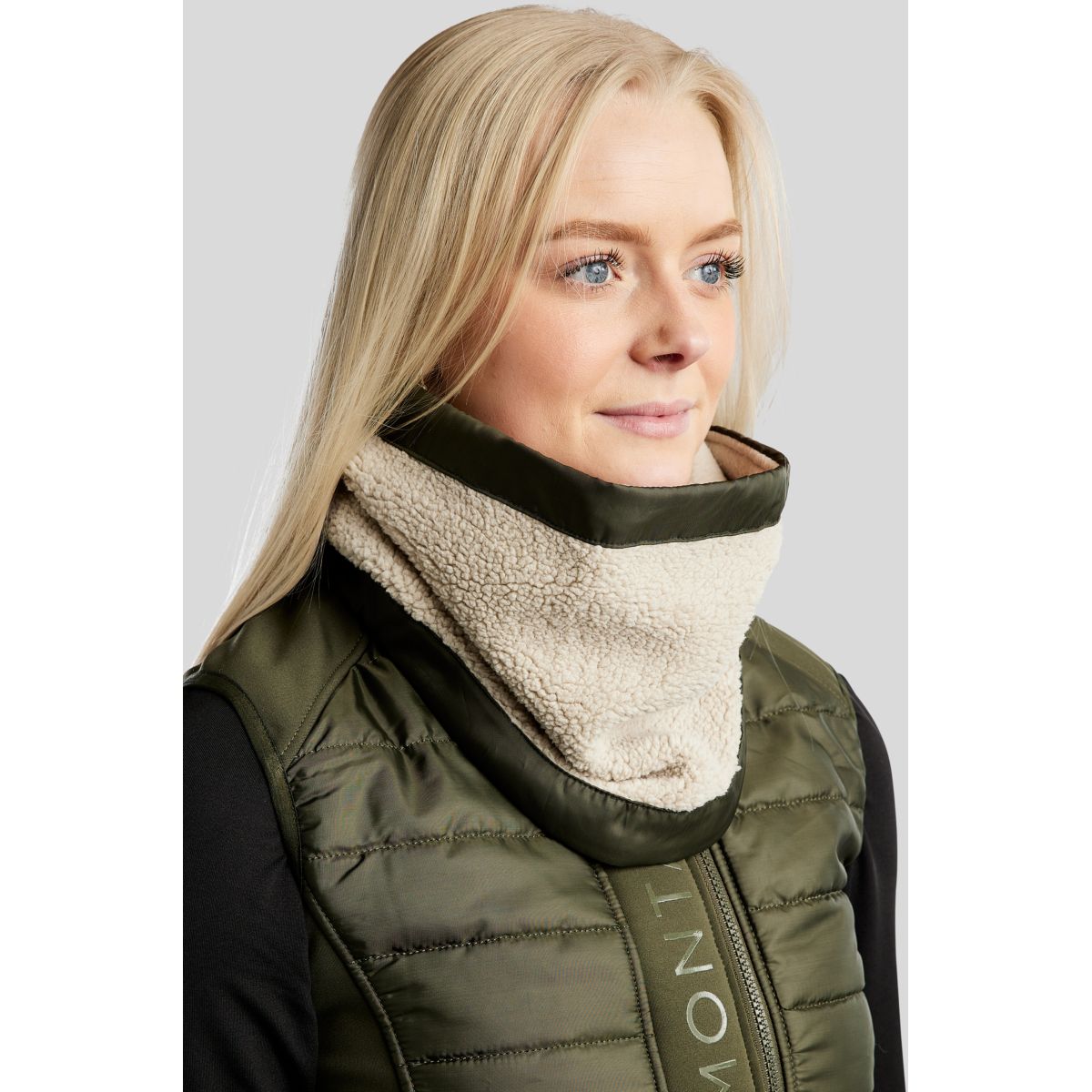Montar Sciarpa MoEbba Teddy Olive
