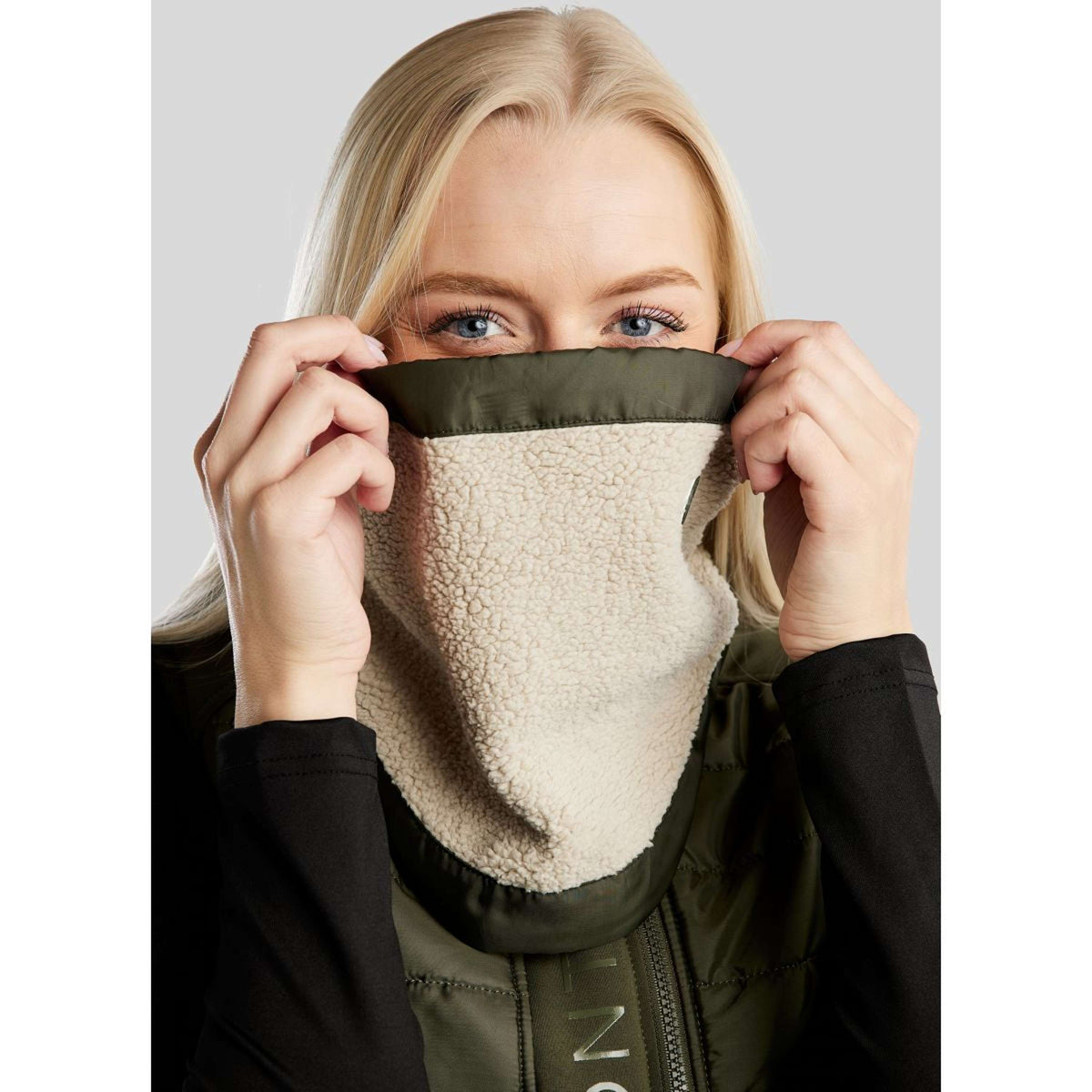 Montar Sciarpa MoEbba Teddy Olive