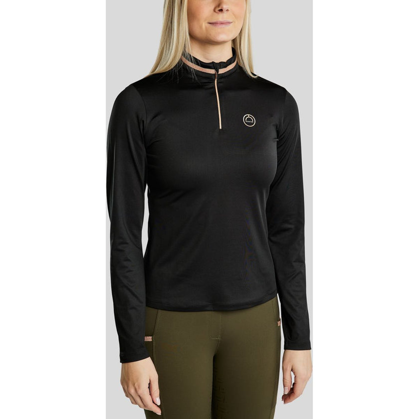 Montar Longsleeve MoGlenda Brushed Nero Montar Longsleeve MoGlenda Brushed Nero