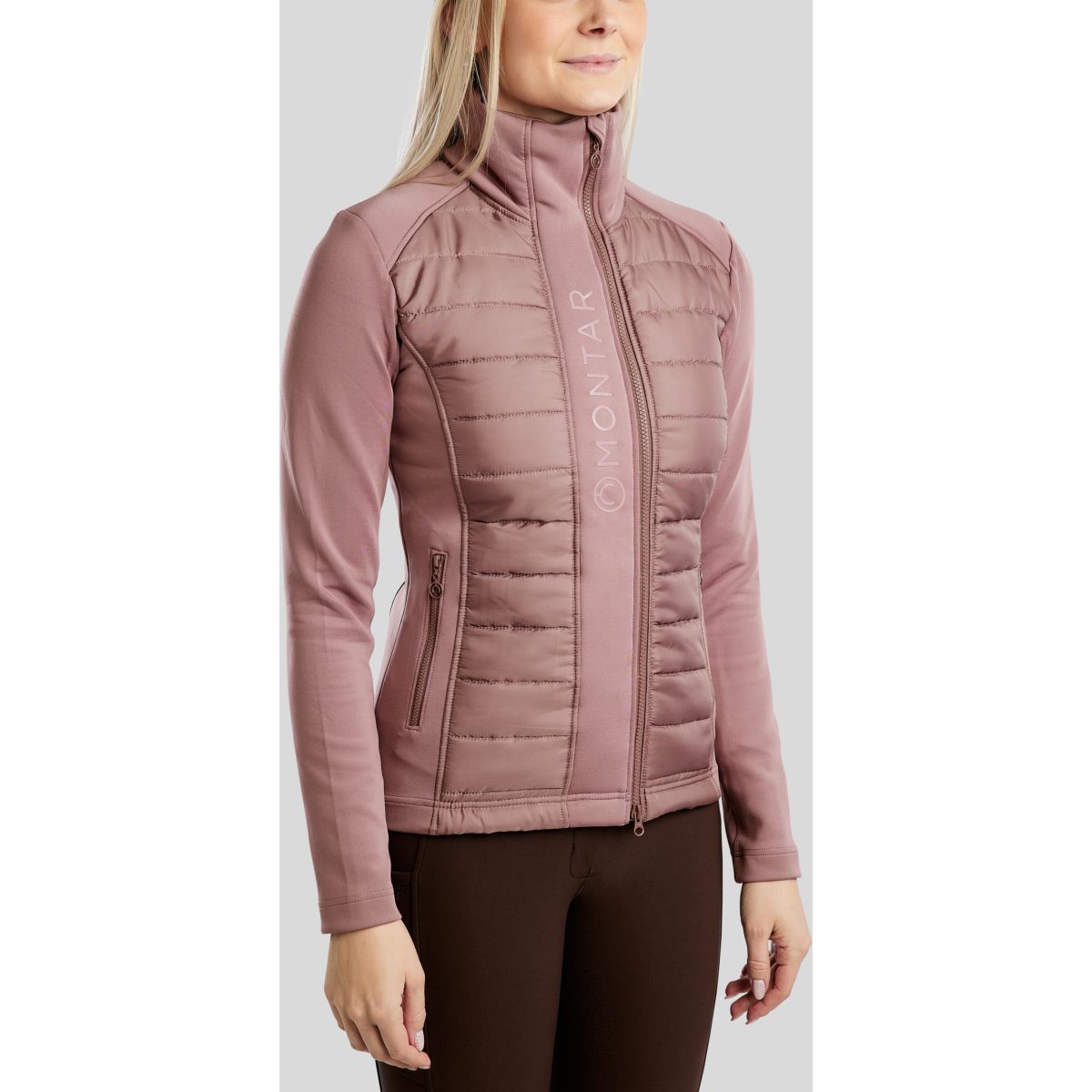Montar Felpa con cappuccio e zip Emma Dusty Rose