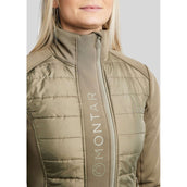 Montar Felpa con cappuccio e zip Emma Dusty Green