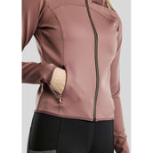 Montar Felpa con cappuccio e zip MoGaia Dusty Rose