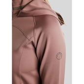 Montar Felpa con cappuccio e zip MoGaia Dusty Rose