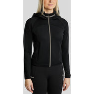 Montar Felpa con cappuccio e zip MoGaia Nero