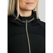 Montar Felpa con cappuccio e zip MoGaia Nero