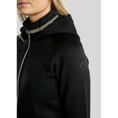 Montar Felpa con cappuccio e zip MoGaia Nero