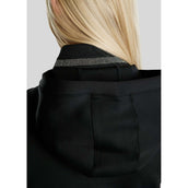 Montar Felpa con cappuccio e zip MoGaia Nero
