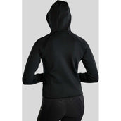 Montar Felpa con cappuccio e zip MoGaia Nero