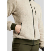 Montar Felpa con cappuccio e zip MoEbba Teddy Olive