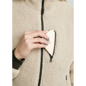 Montar Felpa con cappuccio e zip MoEbba Teddy Olive