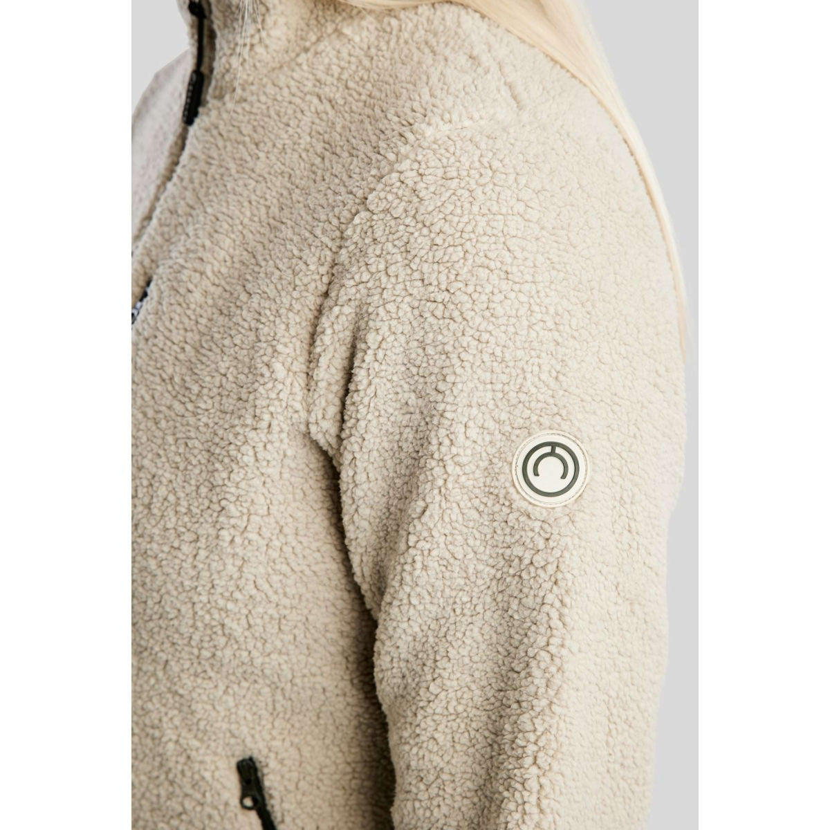Montar Felpa con cappuccio e zip MoEbba Teddy Olive